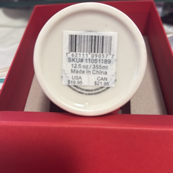 Starbucks SIREN  MERMAID Ceramic Travel Mug- 2015- gold top- no chips or cracks - Picture 8 of 8